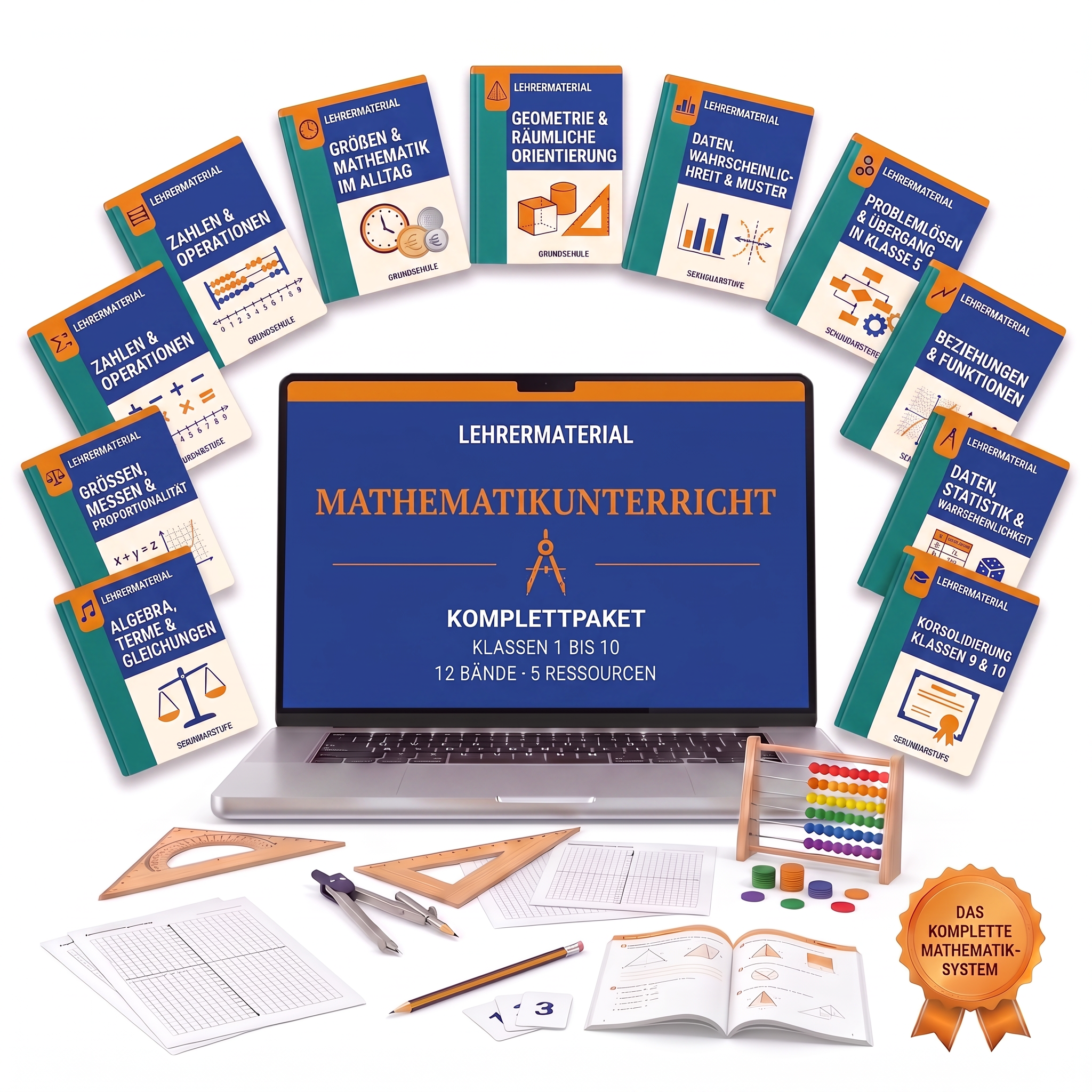 Mathematikunterricht für Klassen 1 bis 4 von LehrerMaterial