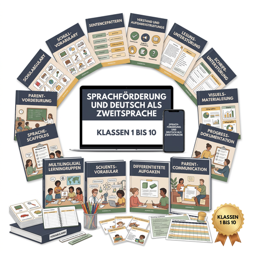 Sprachförderung und Deutsch als Zweitsprache für Klassen 1 bis 10